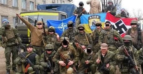 Ukrainian Nazi and NATO Azov fascists