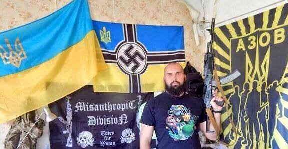 Ukrainian nazi Azov fascists