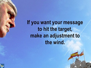 Best Communication quotes If you want your message to hit the target make adjustment to the wind Vadim Kotelnikov