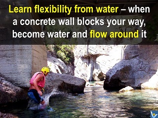 Success quotes water flexibility learning Vadim Kotelnikov, tao-style wisdom