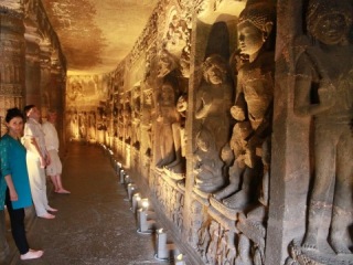 Russian Innovators at Elora Caves, India